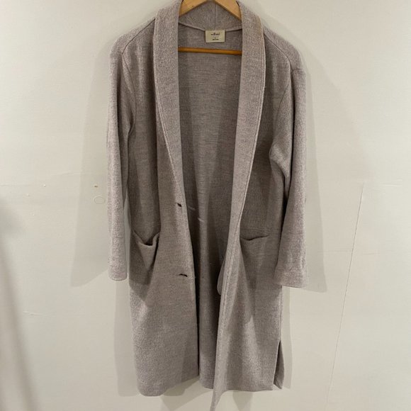 WILFRED MERINO WOOL HEATHER GREY COAT SIZE SMALL - Picture 3 of 11